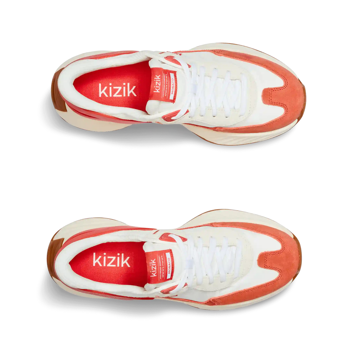 Men's Monaco - White/Tigerlily
